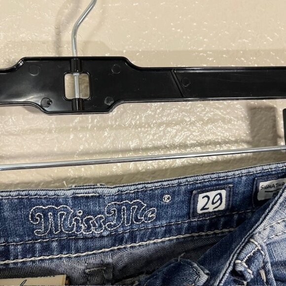 Miss Me Jeans Womens 29 Signature Boot Embellished Bling Denim Y2K eGirl - Picture 4 of 6